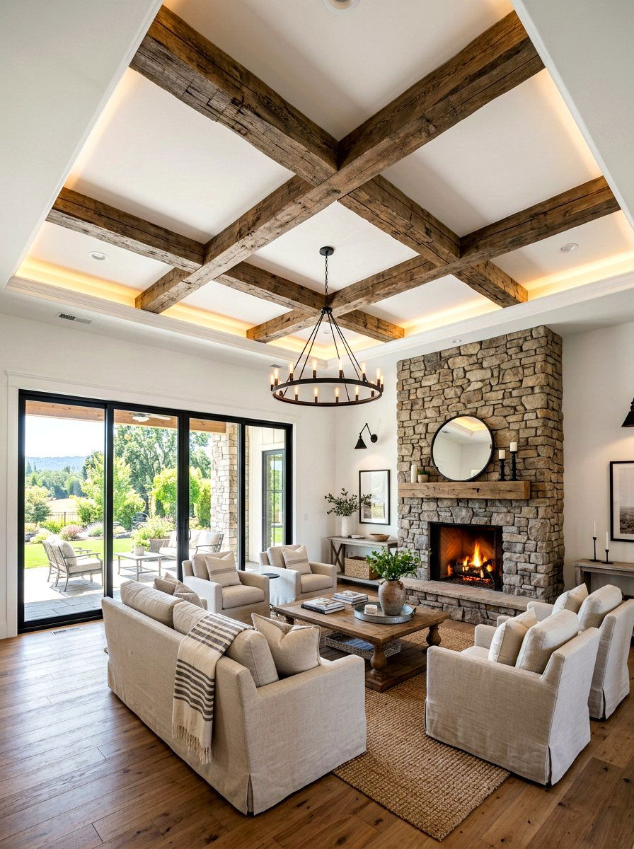 Farmhouse Tray Ceiling - 30 tray ceiling ideas