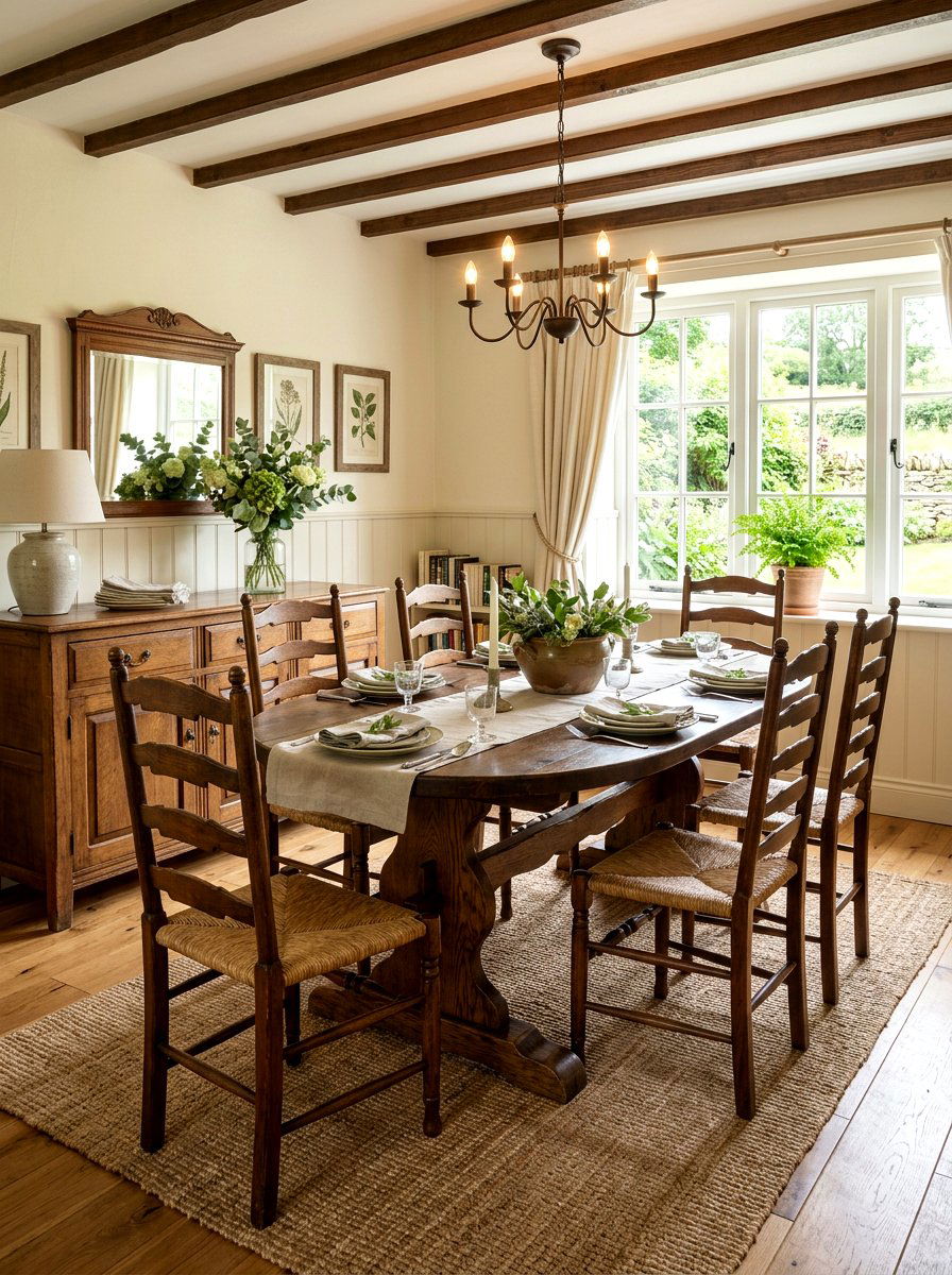 Farmhouse Trestle Oval Dining Table - 30 oval dining table ideas