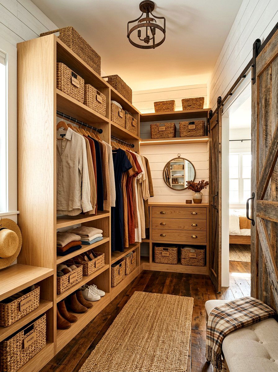 Farmhouse Walk In Closet - 30 walk in closet ideas
