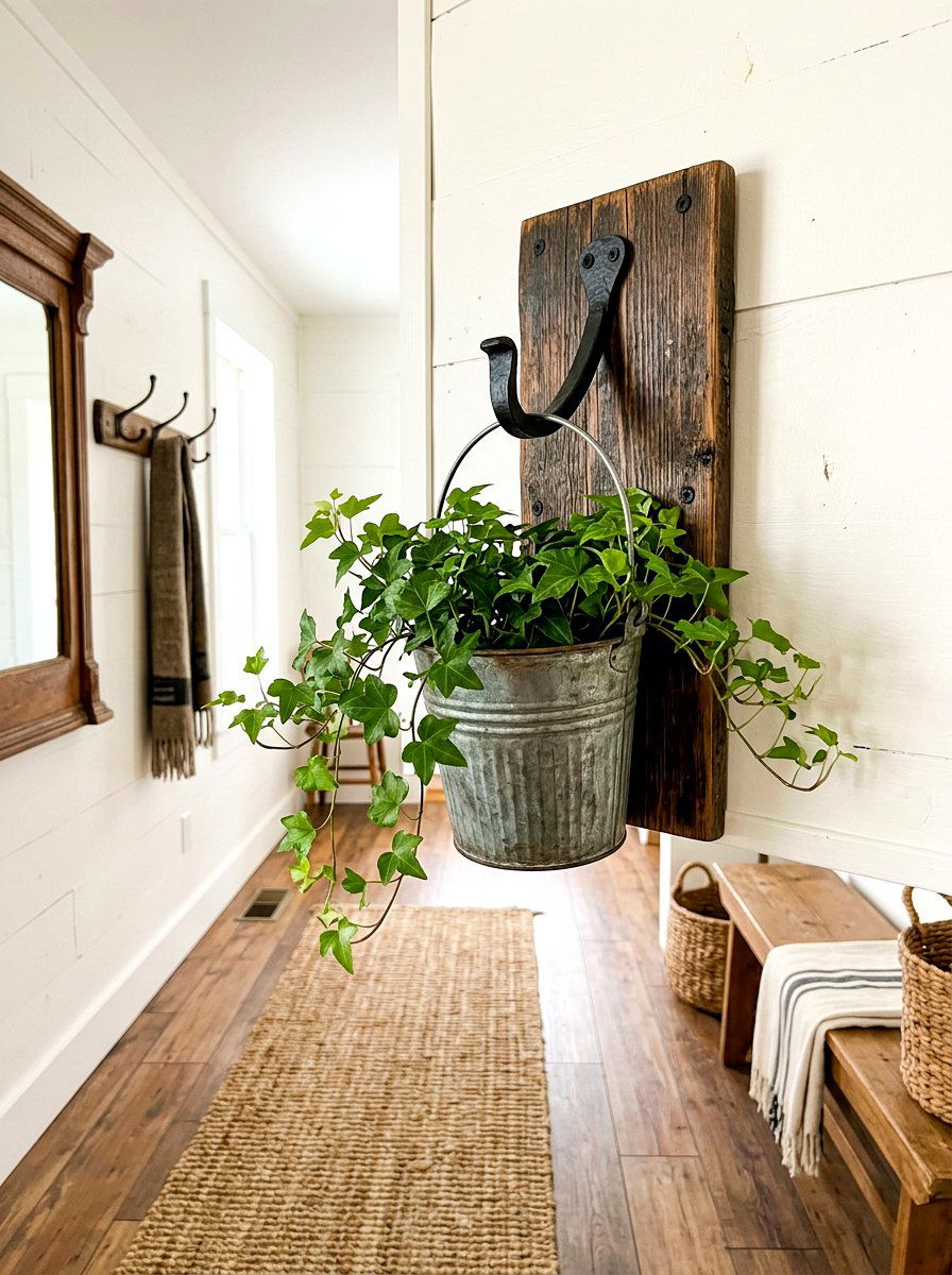 Farmhouse Wall Sconce Planter - 30 wall planter ideas