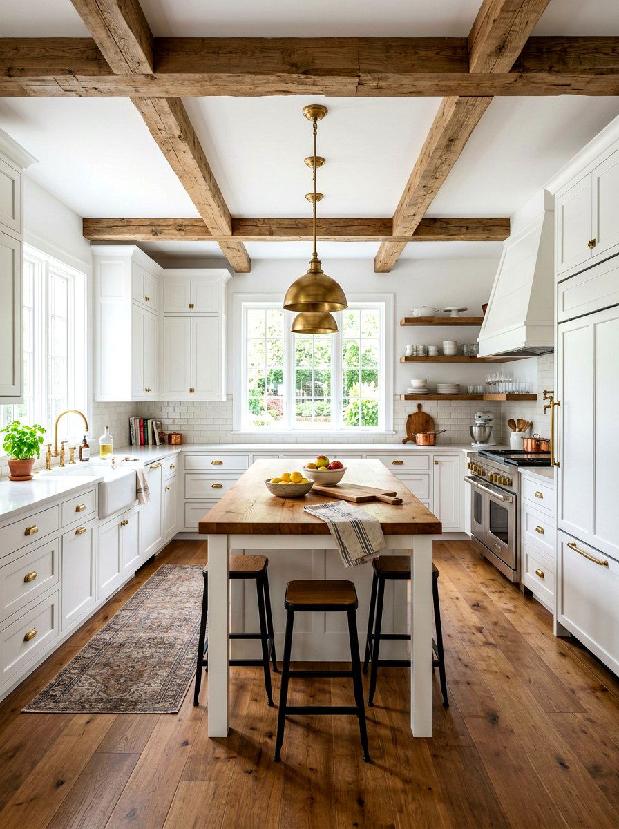 Farmhouse White Kitchen - 30 white kitchen ideas