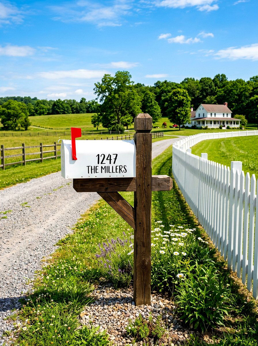 Farmhouse White Mailbox - 30 statement mailbox ideas aesthetic