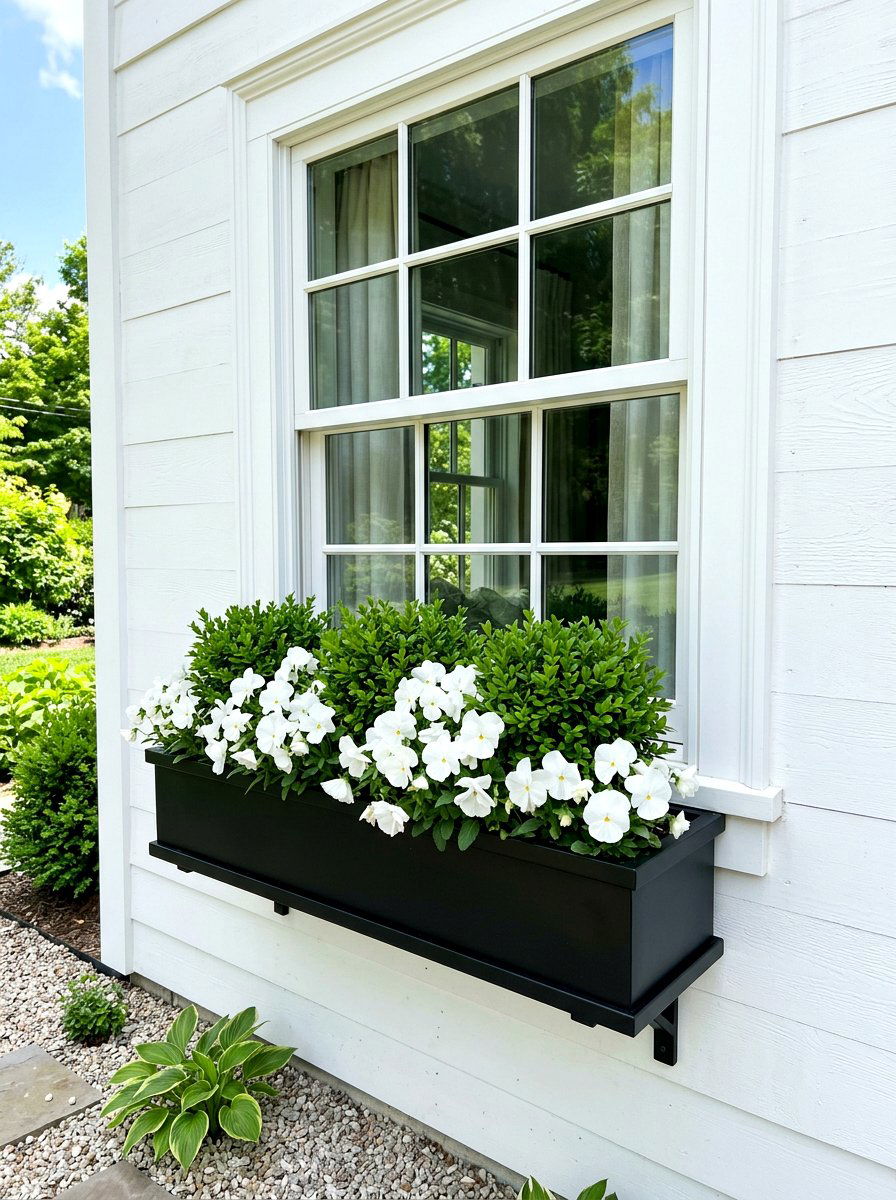 Farmhouse Window Box - 30 cottage window box ideas