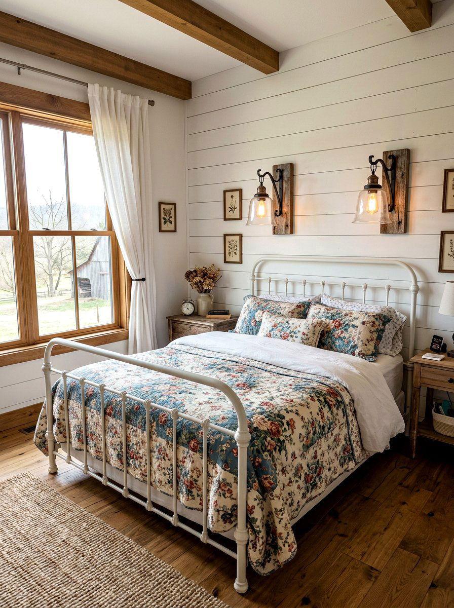 Farmhouse Wood Sconce - 30 wall sconce ideas
