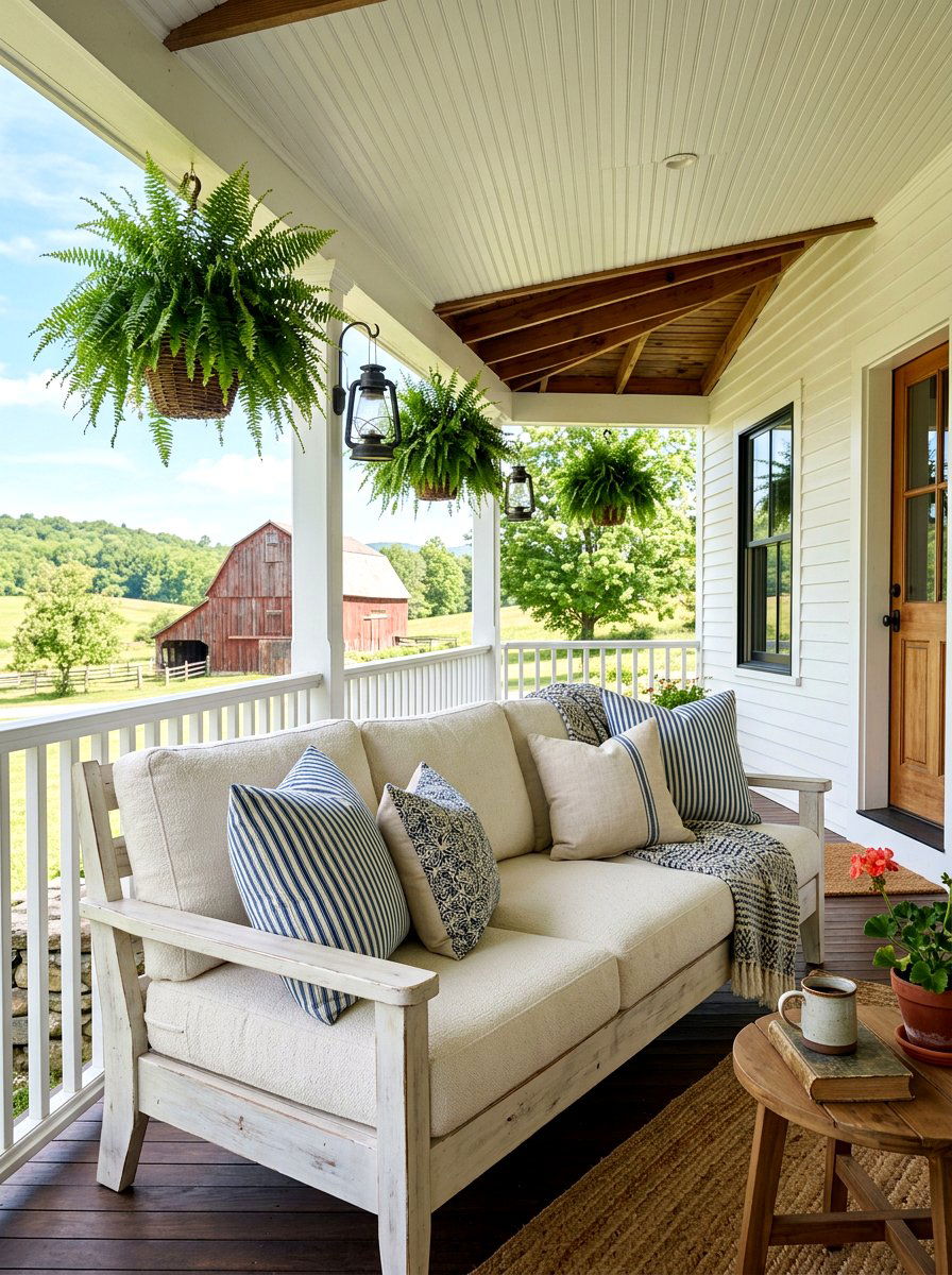 Farmhouse Wrap Around Porch Sofa - 30 cloud outdoor sofa ideas