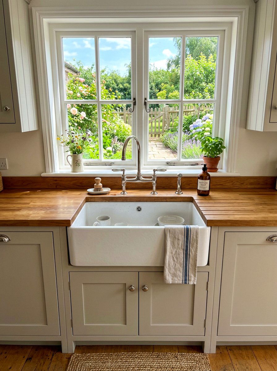 Farmhouse apron front sink - 30 French country kitchen ideas