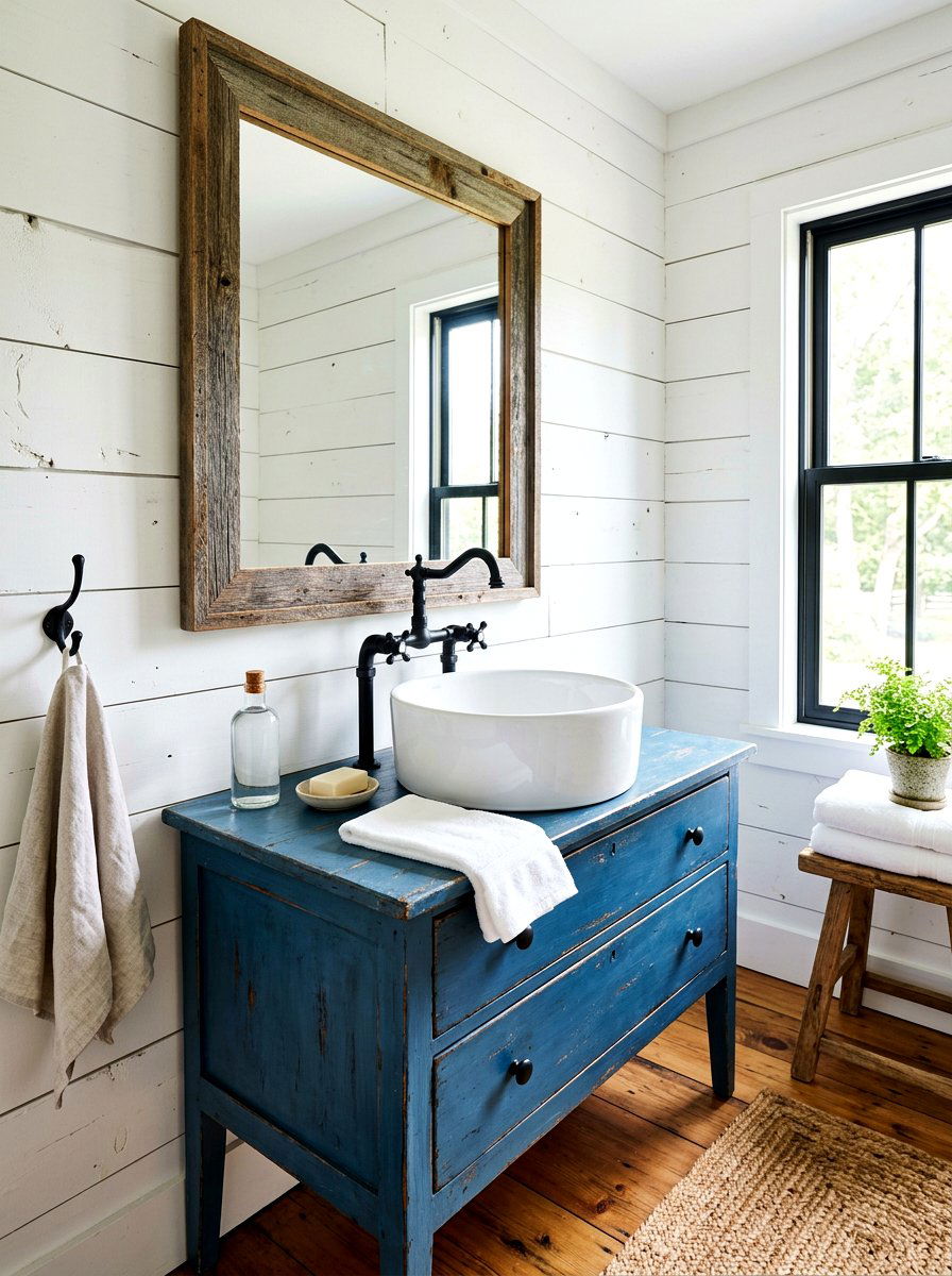Farmhouse bathroom vessel sink - 30 vessel sink bathroom ideas
