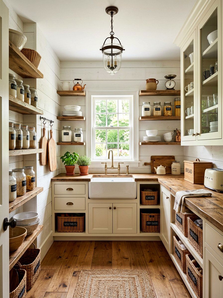 Farmhouse butler pantry - 30 butler pantry ideas