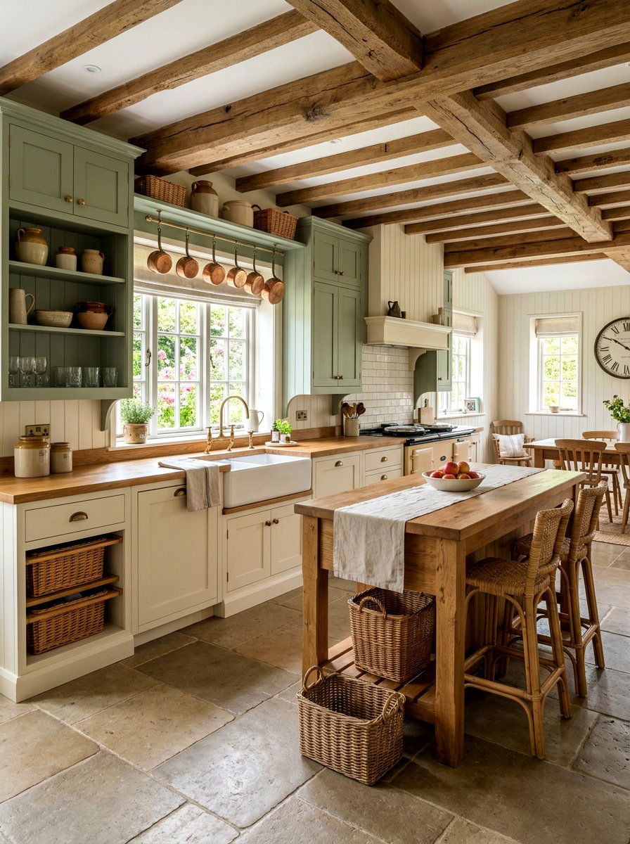 Farmhouse cream and sage kitchen - 30 cream and sage kitchen ideas