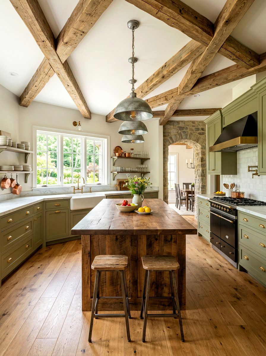 Farmhouse kitchen mixed metals - 30 mixed metal kitchen ideas