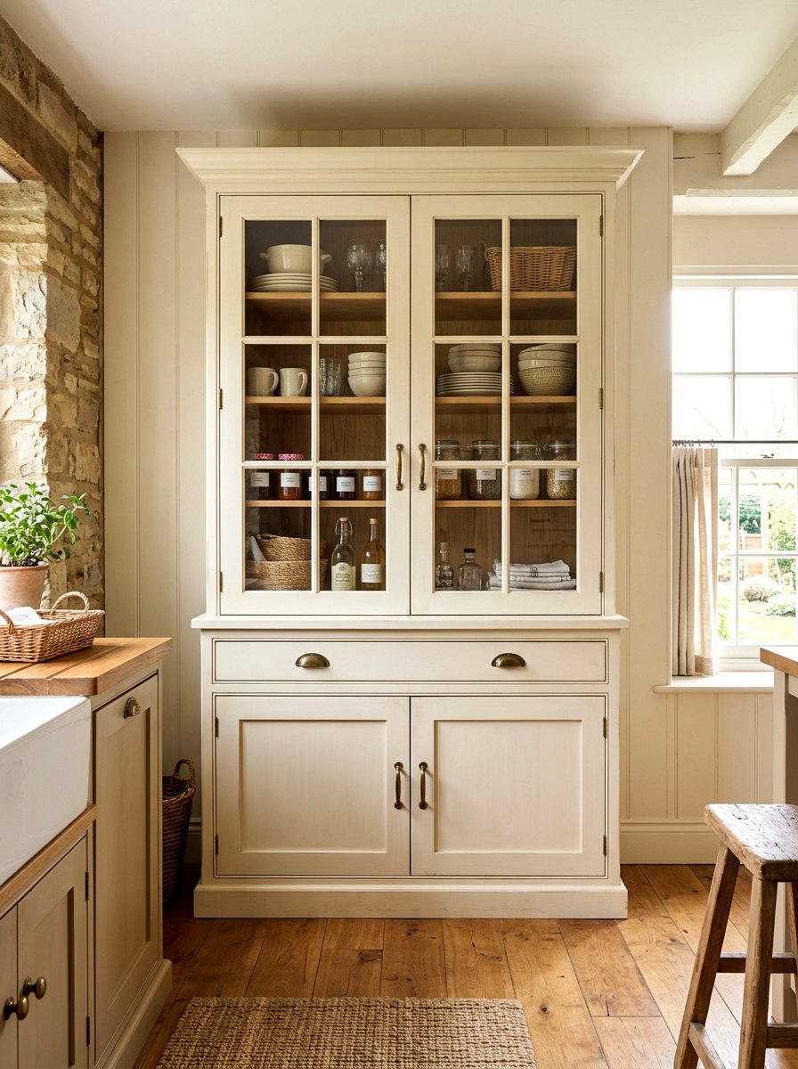 Farmhouse kitchen pantry cupboard - 30 farmhouse pantry shelving ideas