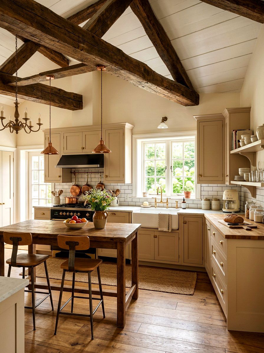Farmhouse latte kitchen cabinets - 30 latte color kitchen ideas