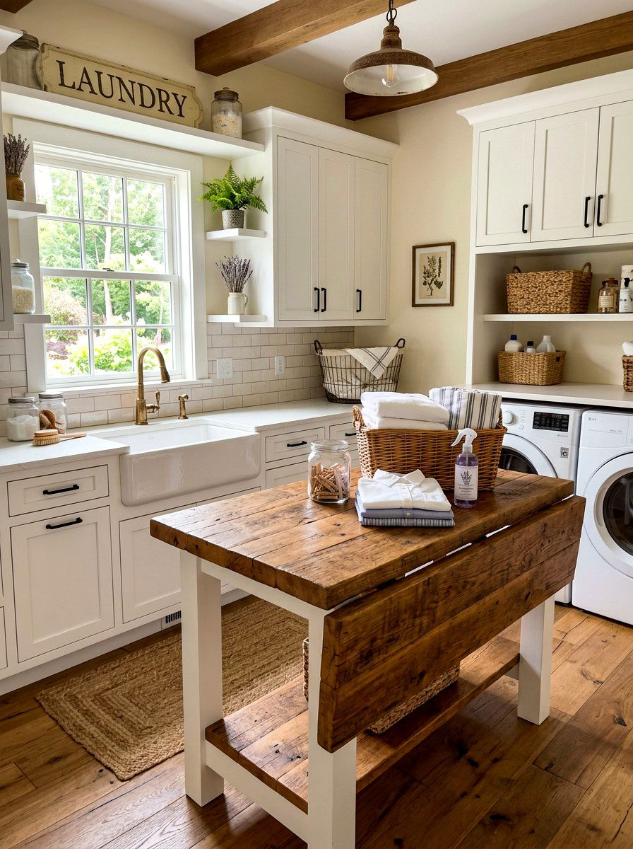 30 Countertop Over Washer Dryer Ideas for a Stylish Laundry