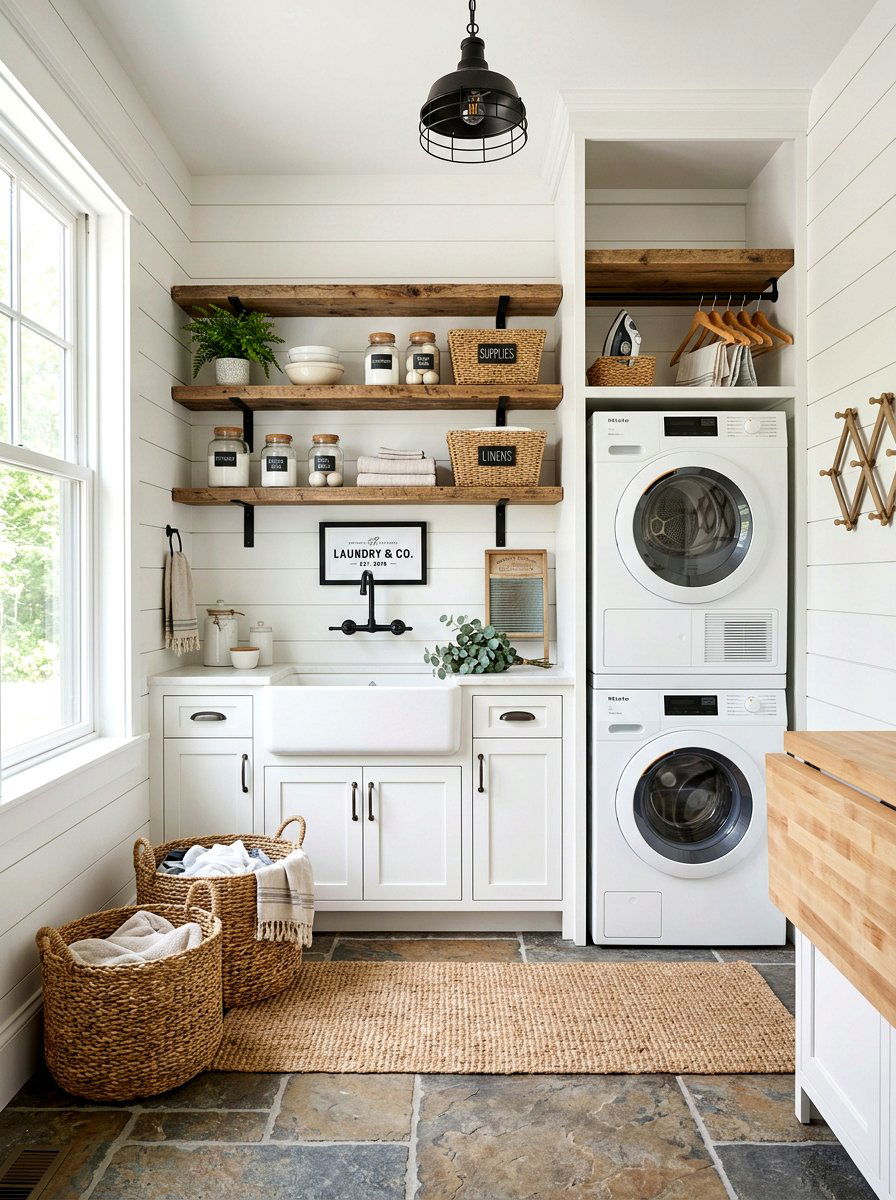 Farmhouse laundry room style - 30 modern laundry room ideas