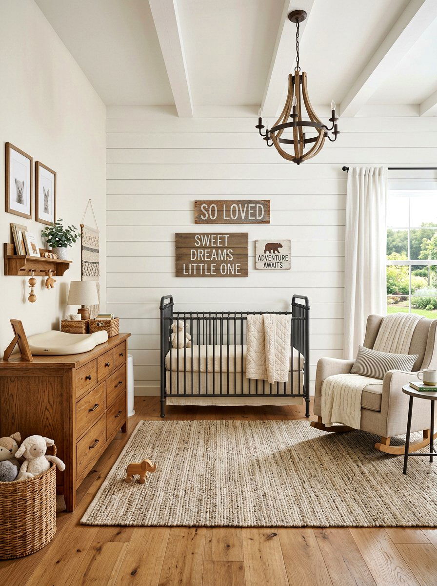Farmhouse nursery - 30 collected nursery decor ideas