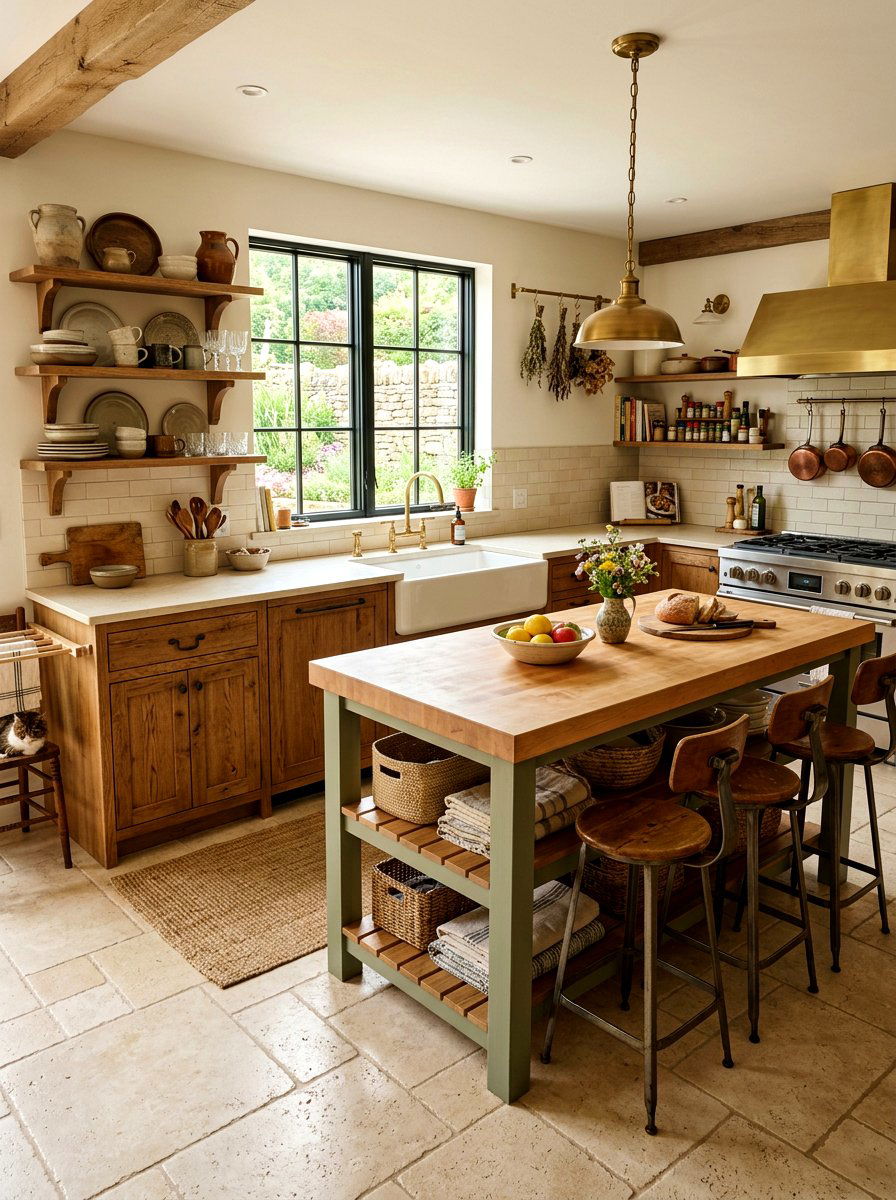 Farmhouse oak kitchen cabinets - 30 oak kitchen cabinet ideas