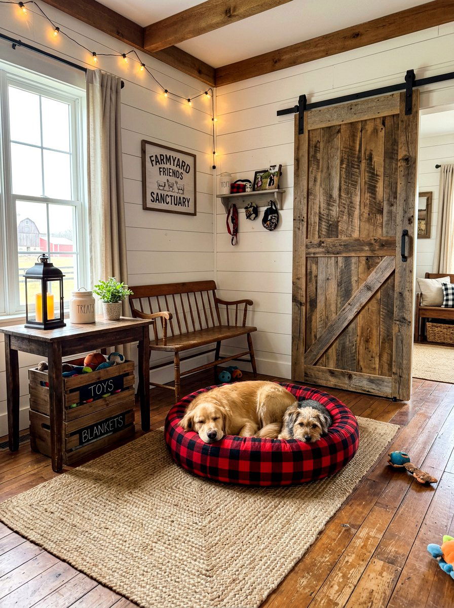 Farmhouse pet sanctuary - 30 Pinterest dog room ideas