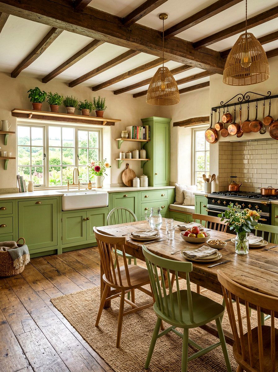 Farmhouse pistachio kitchen design - 30 pistachio kitchen ideas