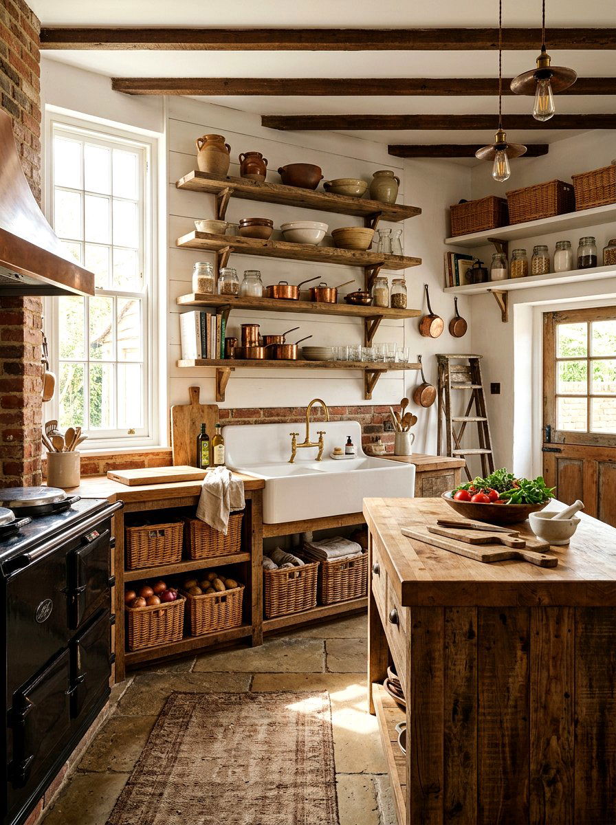 Farmhouse prep kitchen - 30 hidden prep kitchen ideas