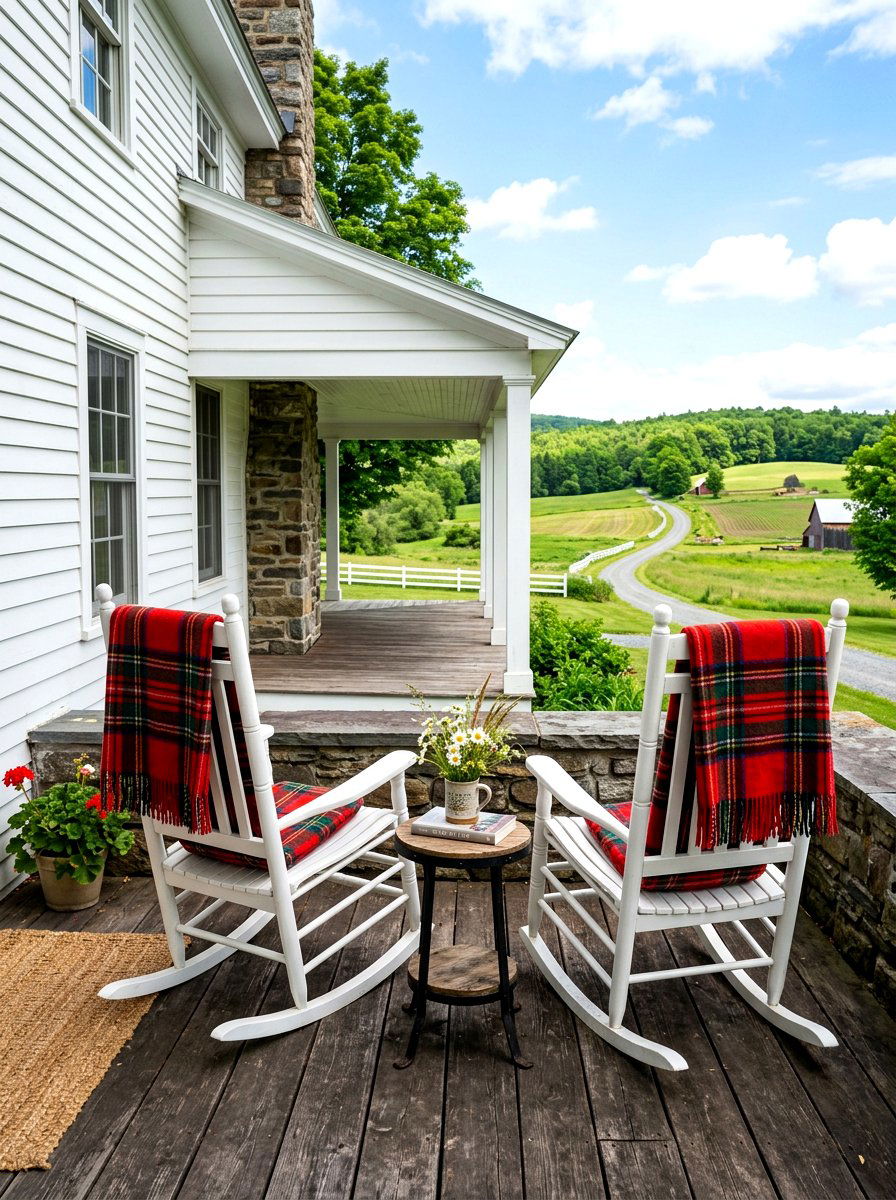 Farmhouse rocking chairs - 30 front porch seating nook ideas