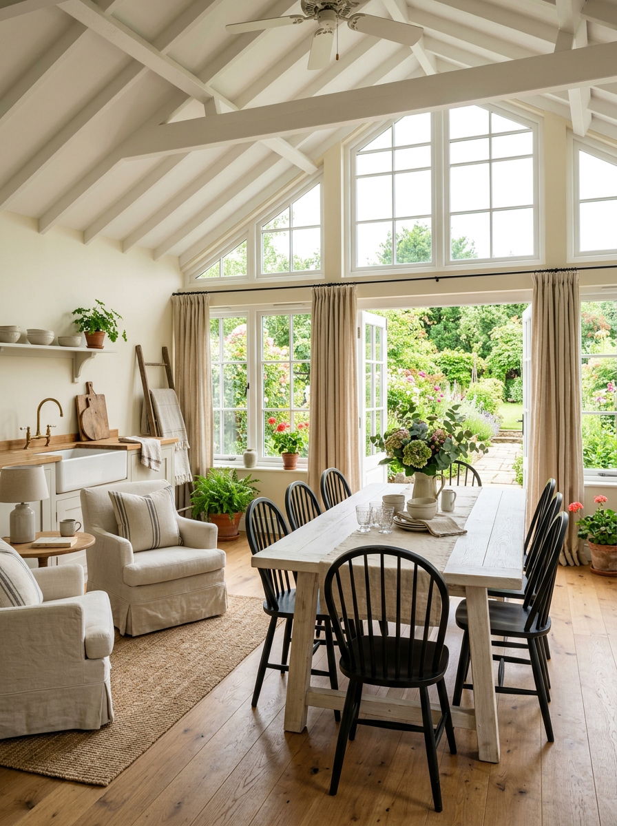 Farmhouse style sunroom - 30 rustic sunroom ideas