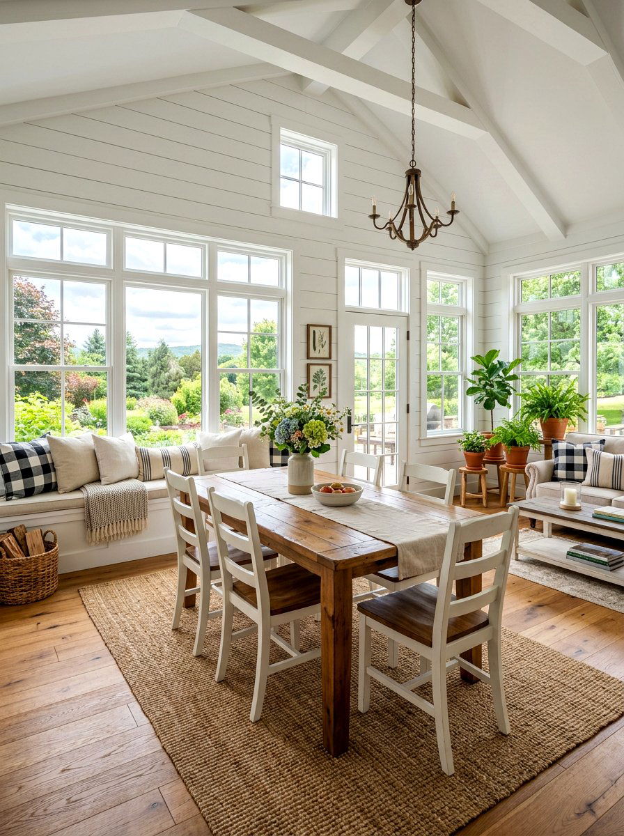 Farmhouse sunroom - 30 elegant sunroom ideas