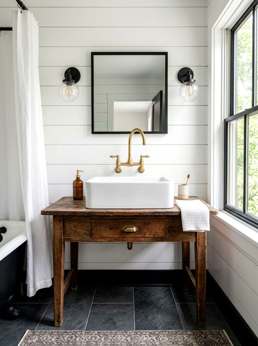 Farmhouse vessel sink