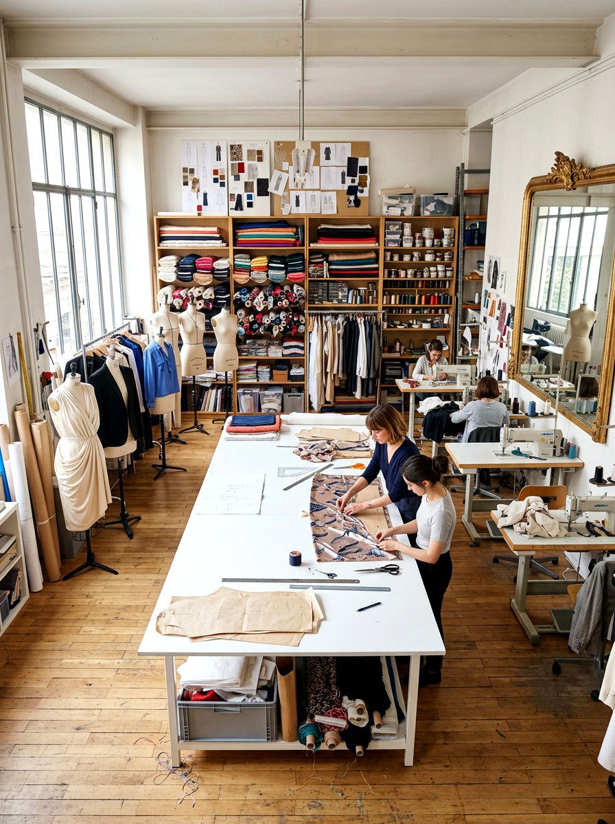 Fashion Atelier Workspace - 30 creative studio office ideas