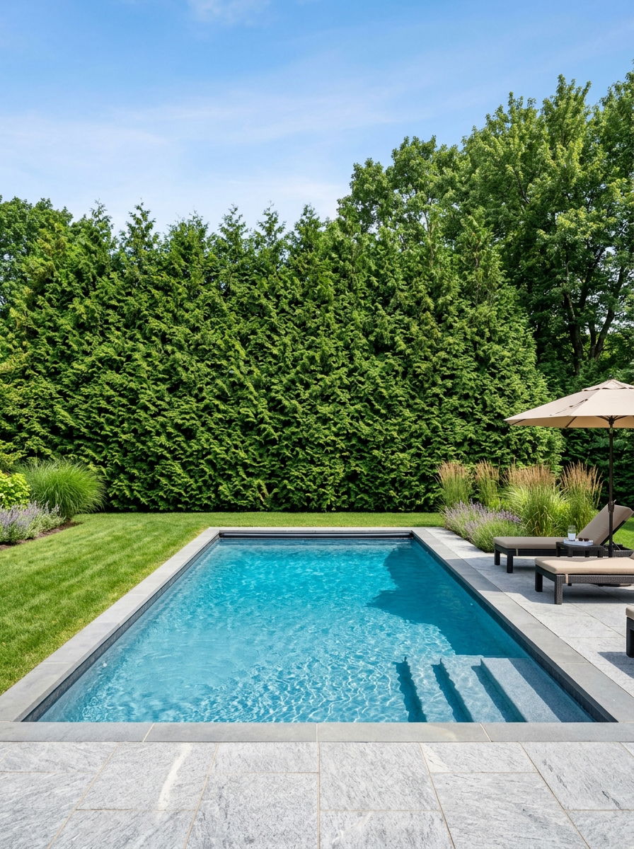 Fast Growing Privacy Hedge - 30 pool privacy hedge ideas