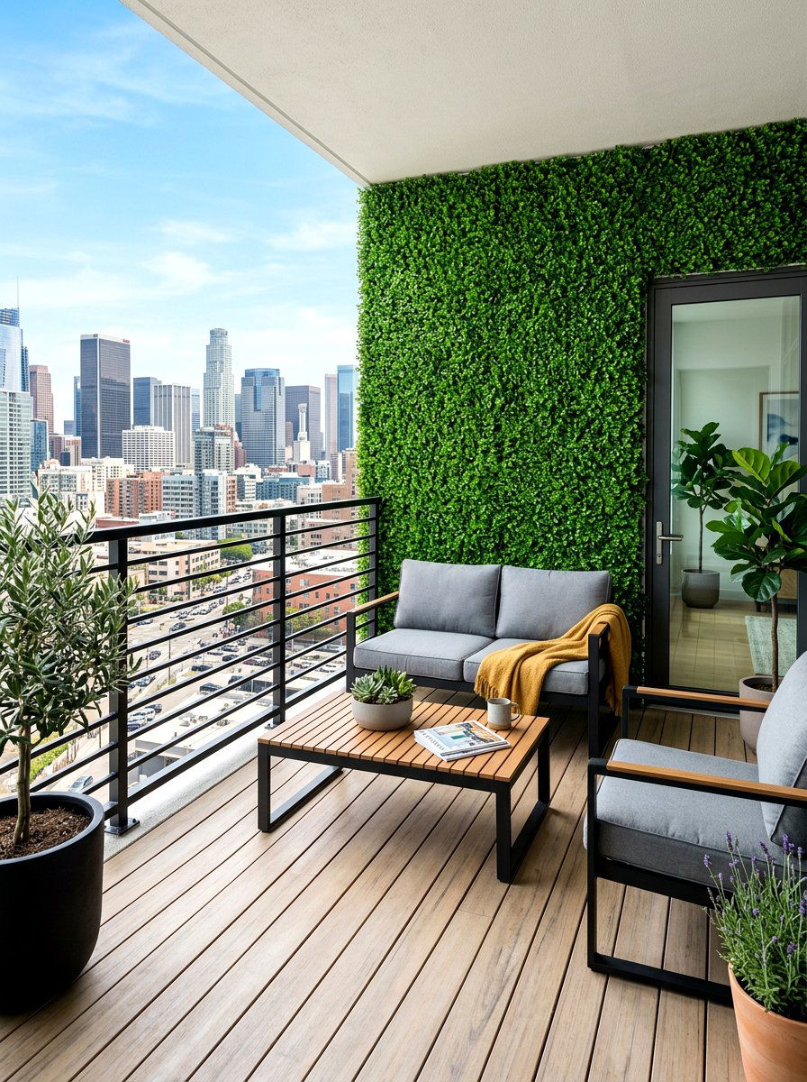 Faux Boxwood Panels - 30 living privacy wall ideas