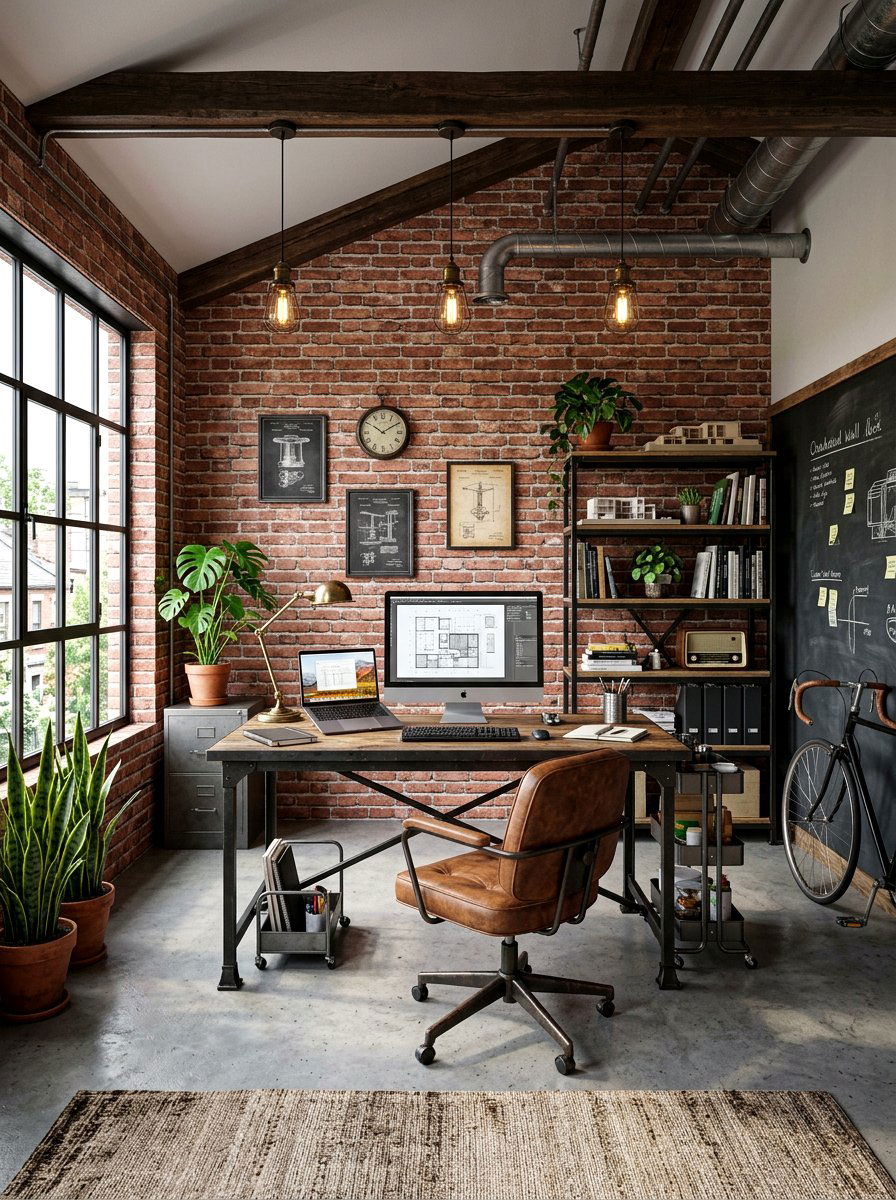 Faux Brick Wallpaper - 30 removable wallpaper room ideas