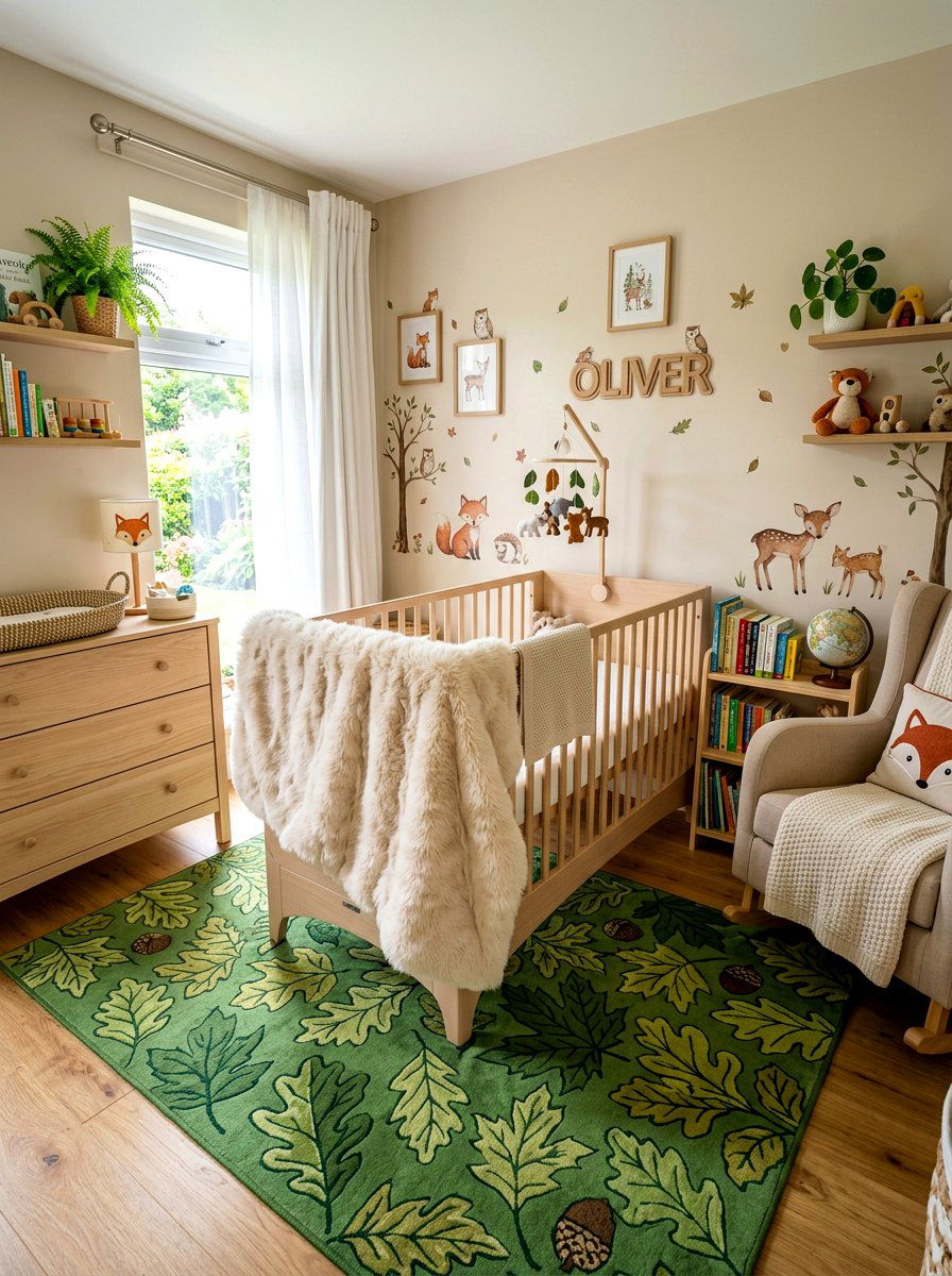Faux Fur Blanket - 30 woodland nursery ideas