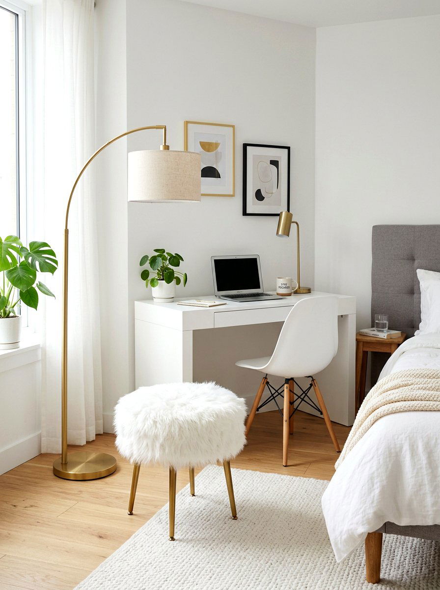 Faux Fur Ottoman - 30 ottoman styling ideas