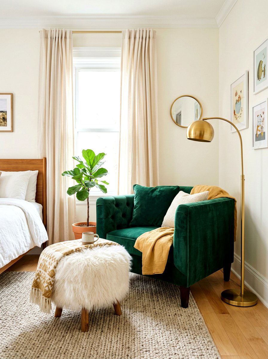 Faux Fur Ottoman - 30 ottoman coffee table ideas