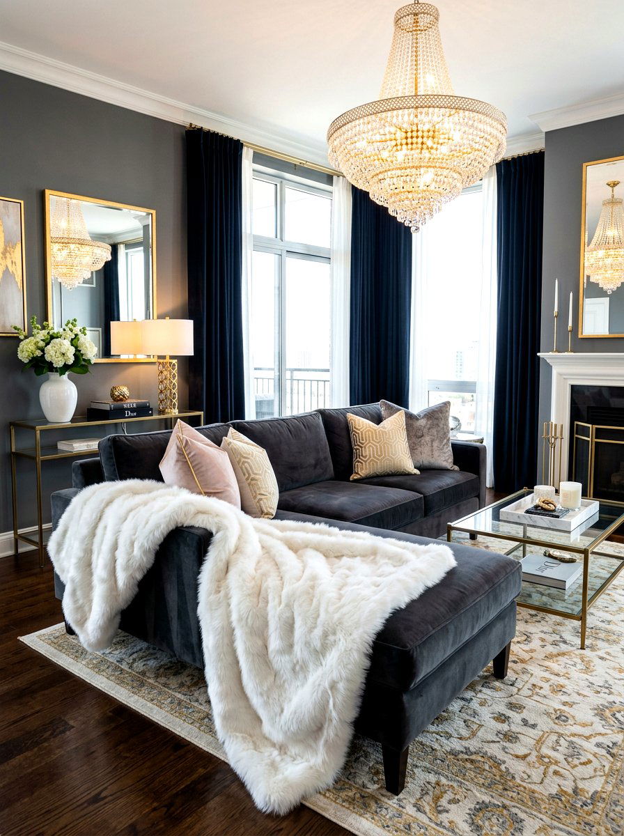 Faux Fur Sofa Throw - 30 pet friendly sofa styling ideas