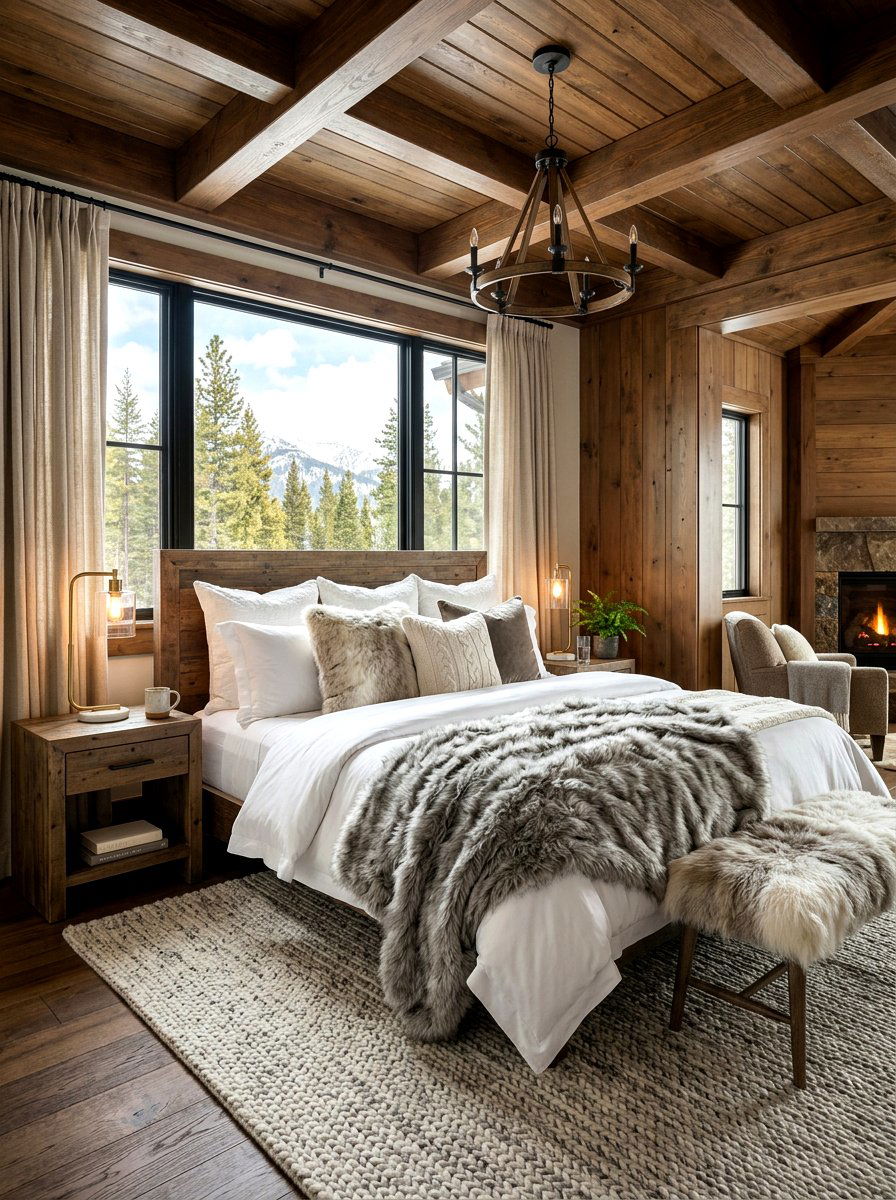 Faux Fur Textiles - 30 ski chalet decor ideas