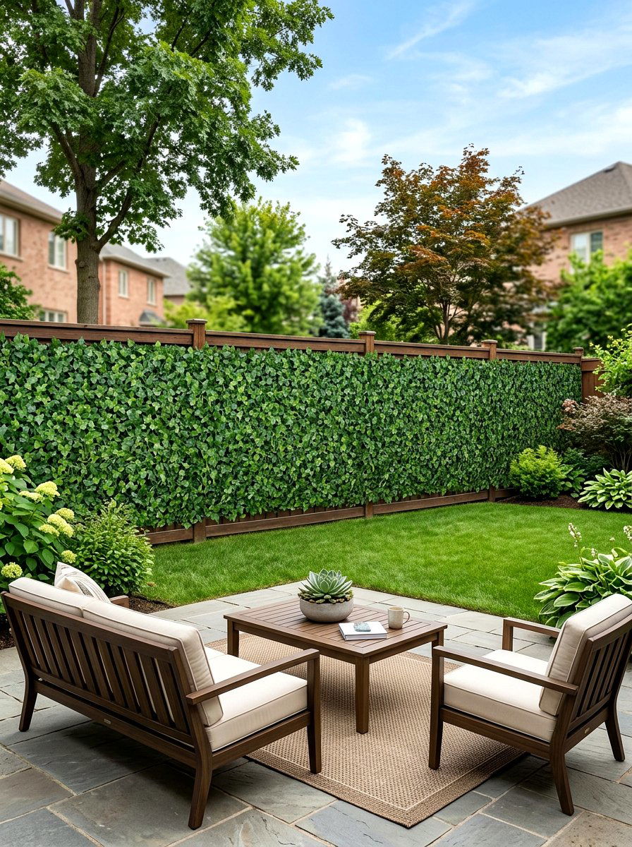 Faux Ivy Privacy Roll - 30 utility box cover ideas