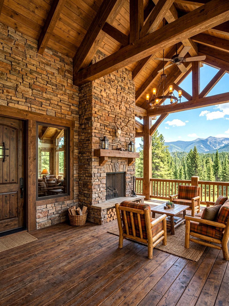 Faux Stone Veneer - 30 porch skirting ideas