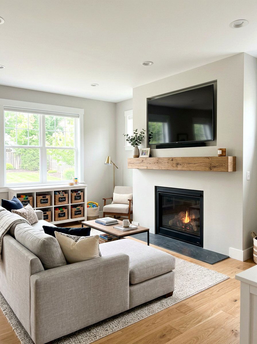 Faux Wood Mantel - 30 wood mantel beam ideas