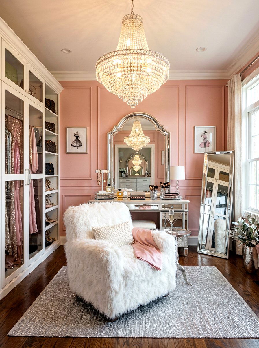 Faux fur armchair - 30 statement armchair ideas