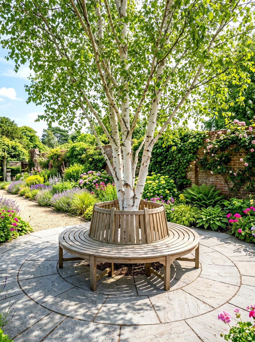 Feature Tree Centerpiece - 30 courtyard patio ideas