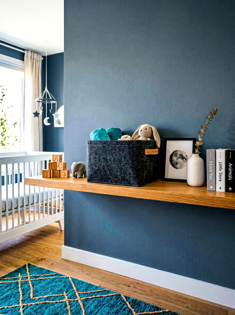 Felt Nursery Storage Bin - 30 nursery storage basket ideas