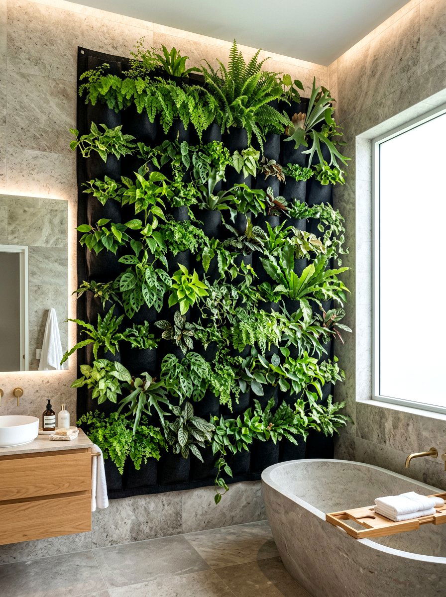 Felt Vertical Planter - 30 wall garden planter ideas