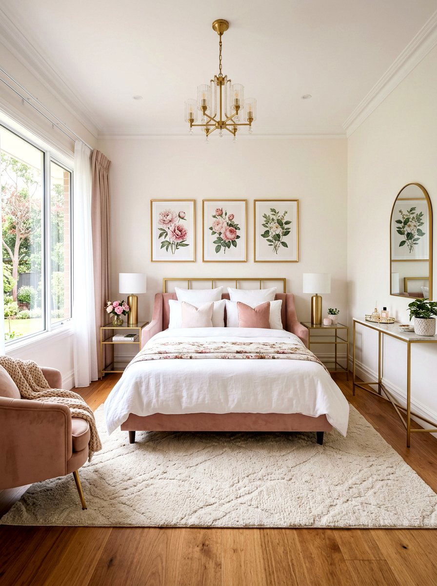 Feminine Pink Guest Room Theme - 30 sofa bed room ideas