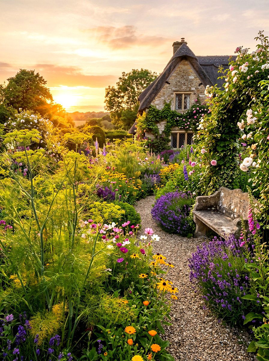 Fennel Herb Garden - 30 tea herb garden ideas