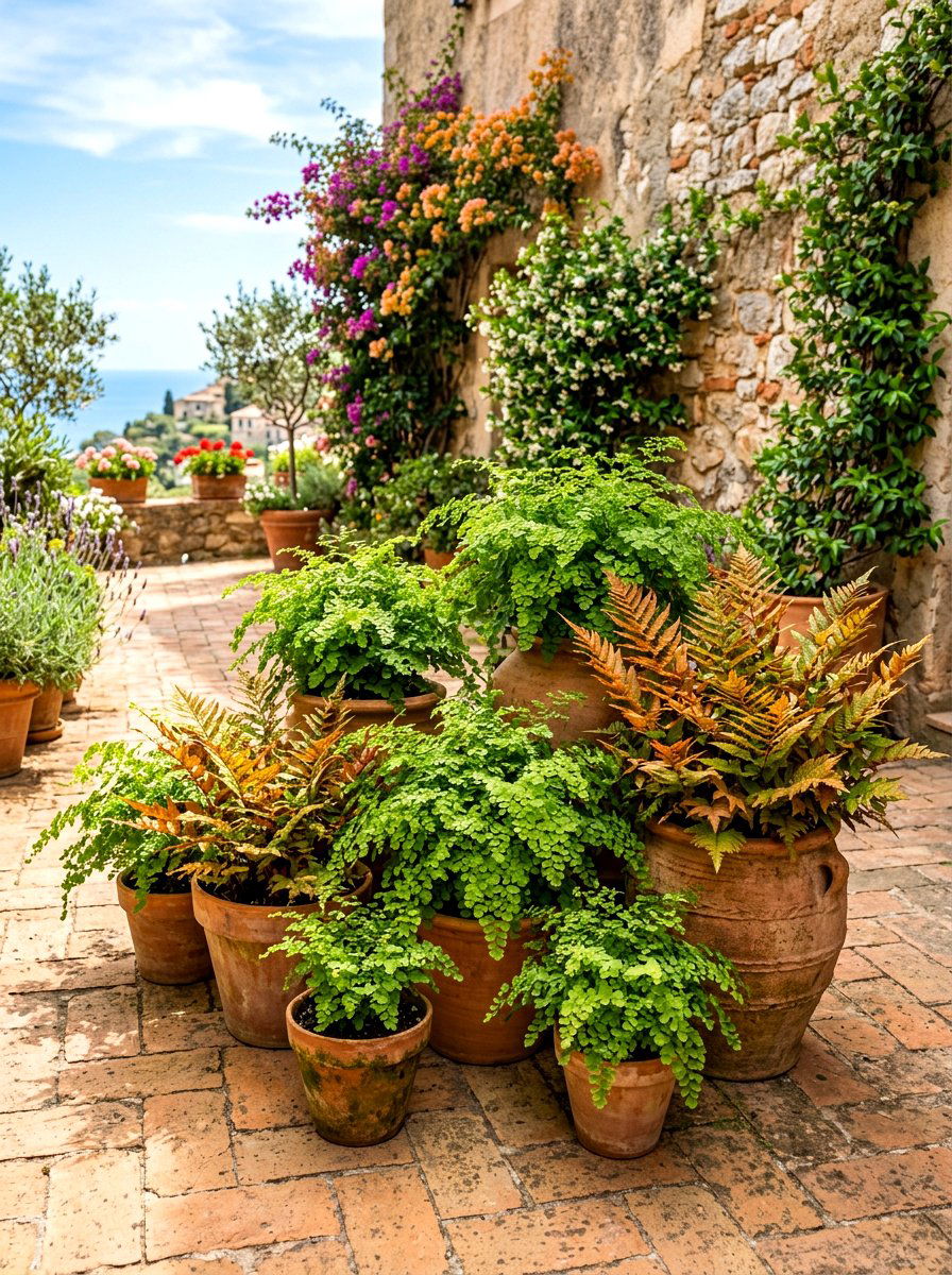 Fern Container Garden - 30 fern garden ideas