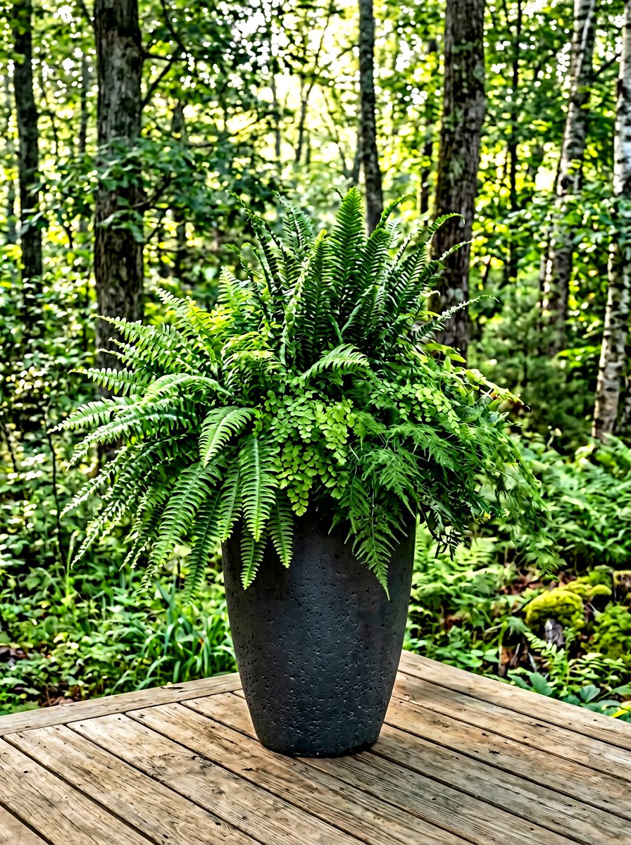 Fern Garden Container - 30 shade container garden ideas