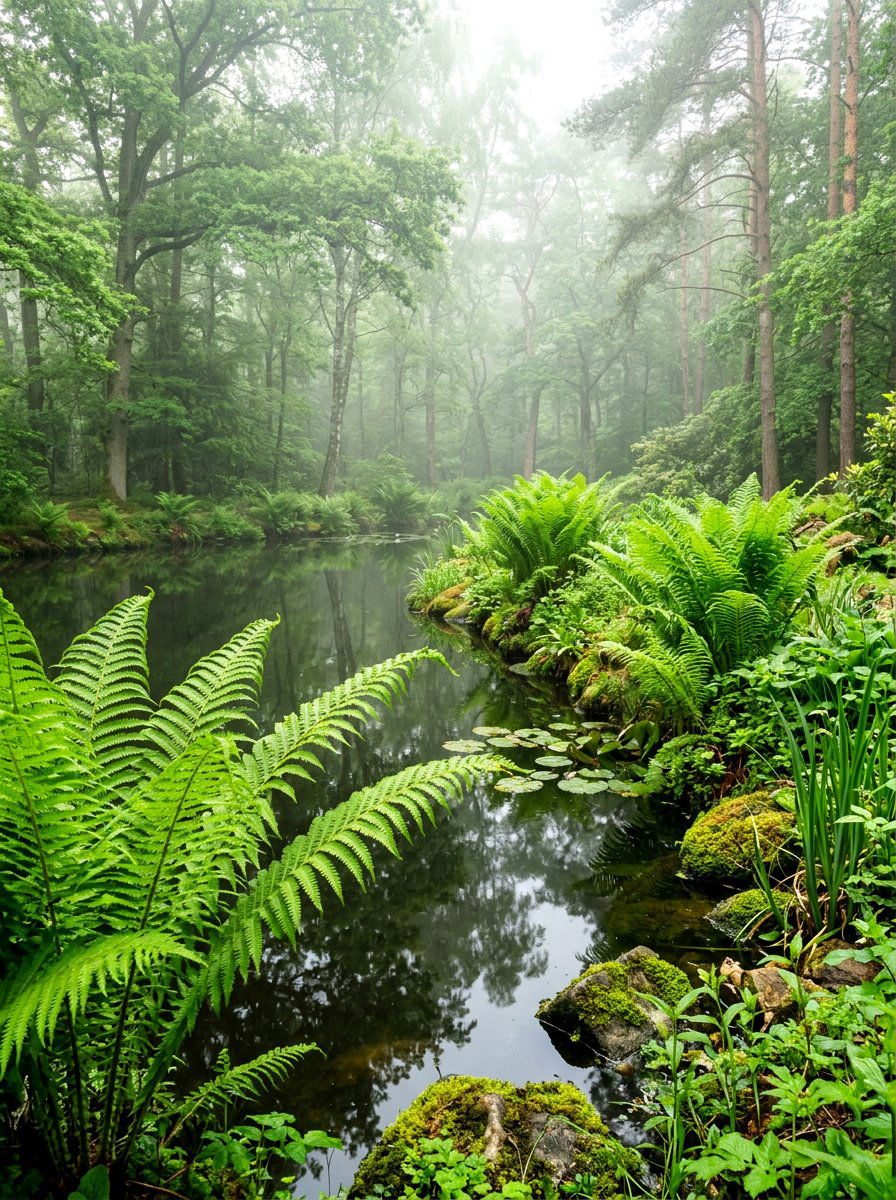 Fern Pond Edge Planting - 30 pond edge planting ideas