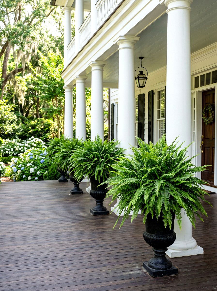 Fern Porch Planter Arrangement - 30 porch planter arrangement ideas