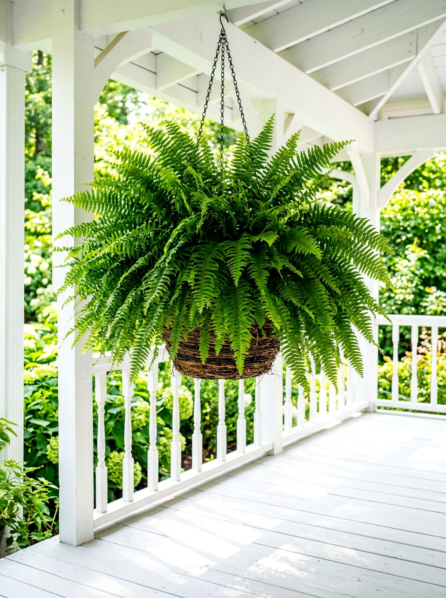 Fern Porch Planter - 30 summer container garden ideas